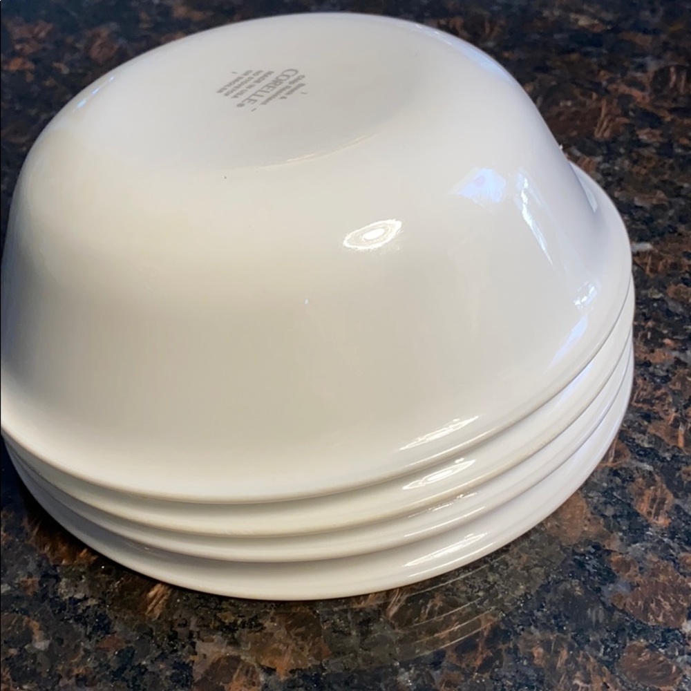 4 Corelle Just White 18oz. Cereal Bowls - Picture 7 of 7